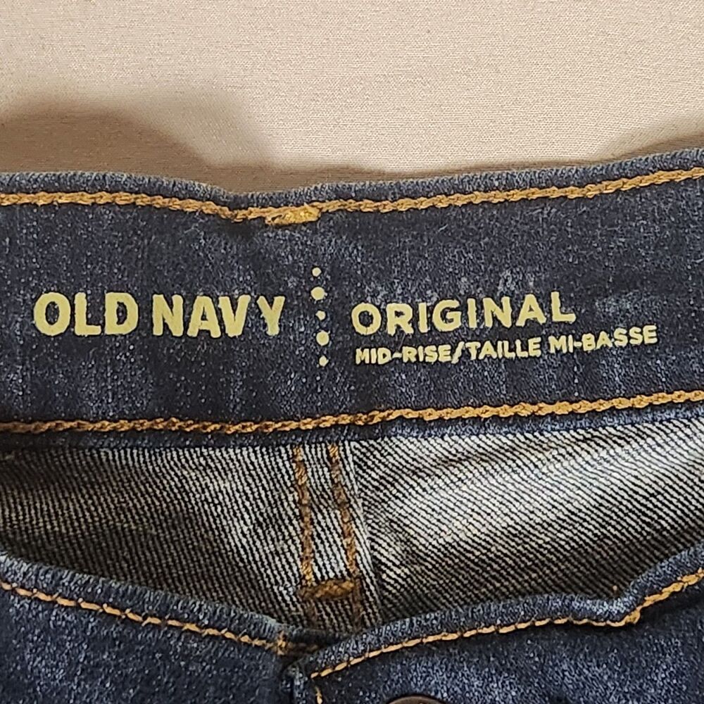 Old Navy Original Mid Rise Jeans Womens Size 6 Regular Blue Stretch Skinny Denim - Picture 11 of 12